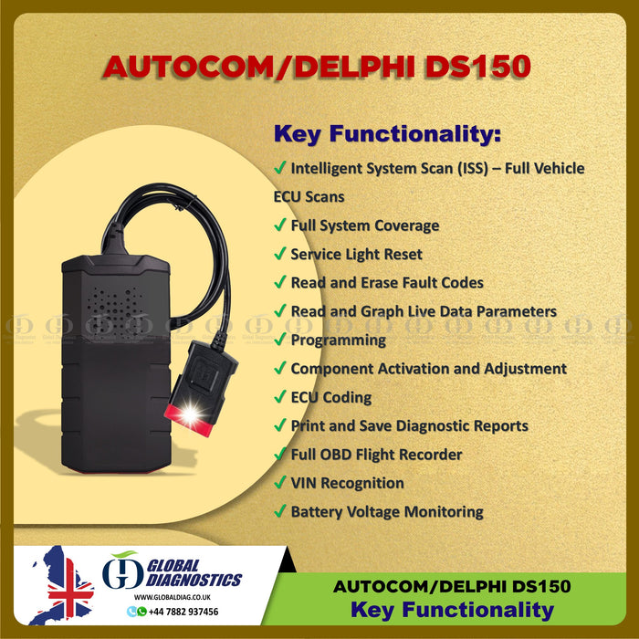 Autocom/Delphi DS150 CAR/TRUCK HEAVY DUTY Diagnostic Tools with Software