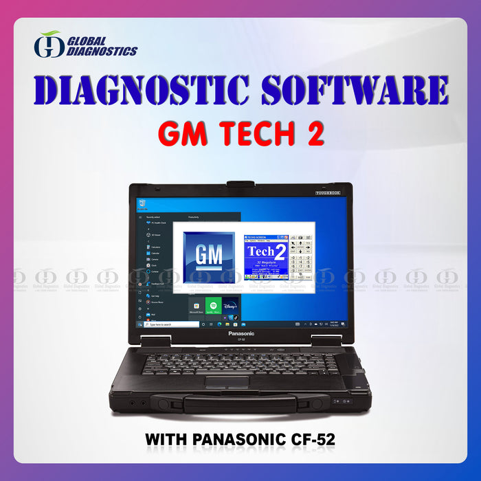 GM Tech2 / MDI Global Tis America /Europe Diagnostics Software with Laptop