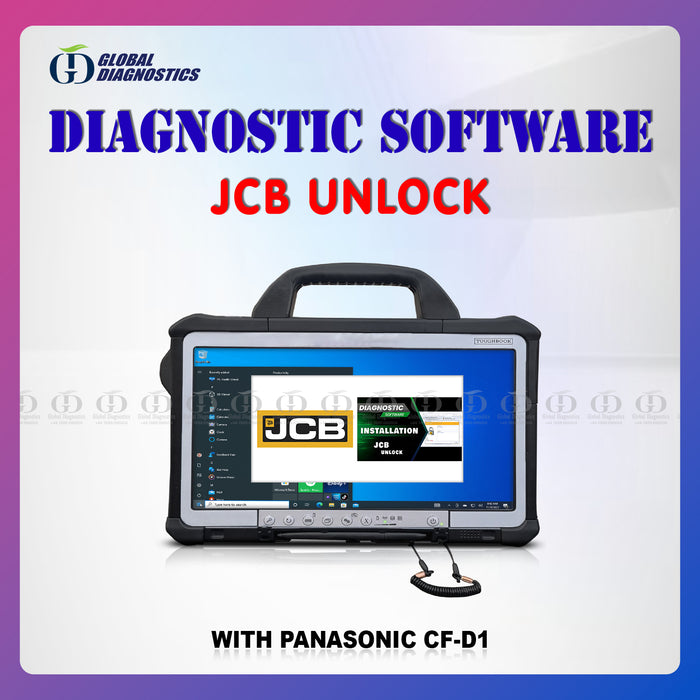 JCB Master service Diagnostic Software with Laptop