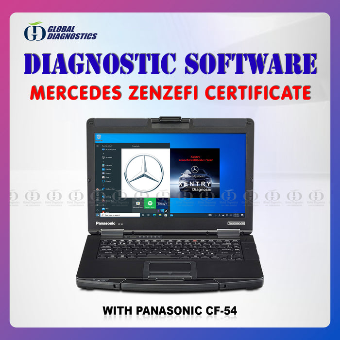 Mercedes XENTRY ZenZefi Certificate with Laptop