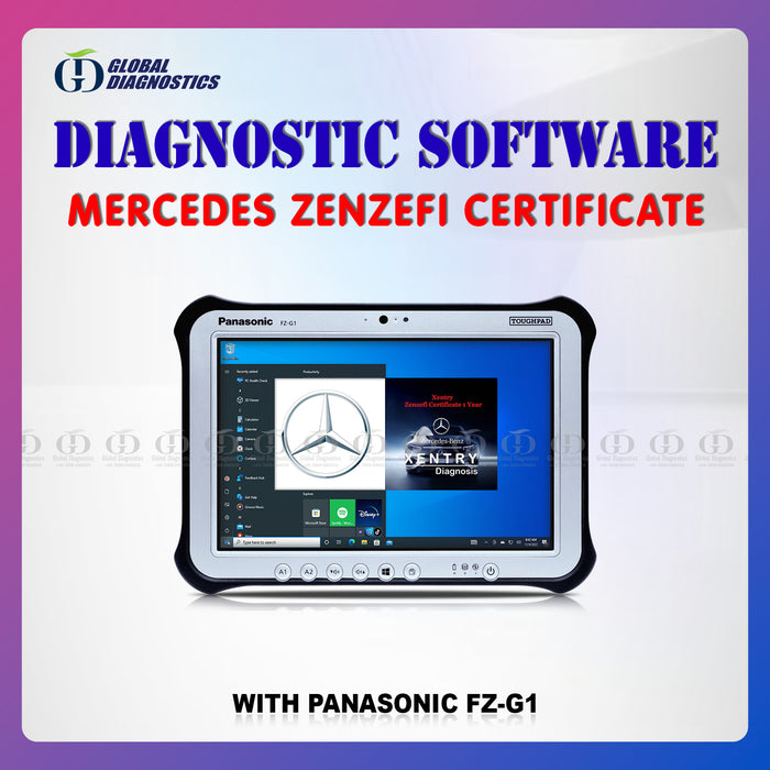 Mercedes XENTRY ZenZefi Certificate with Laptop