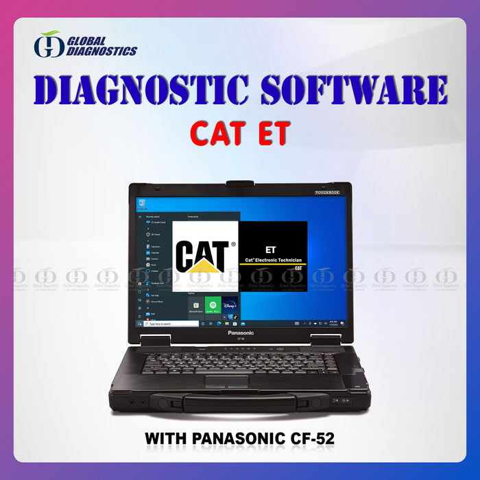 CAT ET Caterpillar Diagnostics Software with Laptop