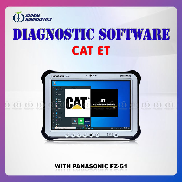 CAT ET Caterpillar Diagnostics Software with Laptop