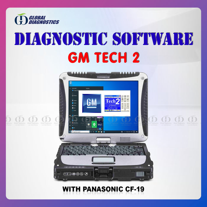 GM Tech2 / MDI Global Tis America /Europe Diagnostics Software with Laptop