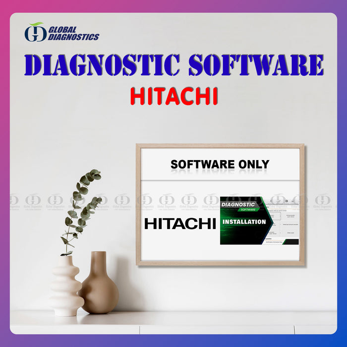 Hitachi Excavator Diagnostics Software with Laptop