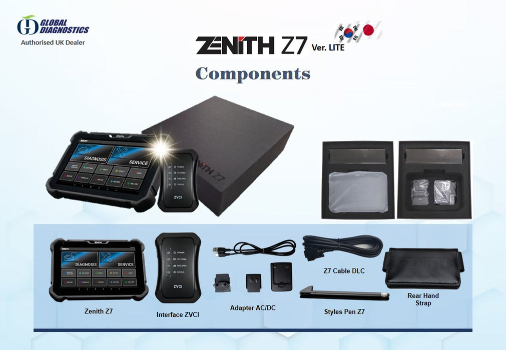 Herramienta de diagnóstico y escaneo ZENITH Z7 LITE 