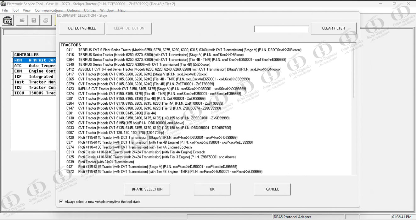 CNH EST Diagnostics Software with Laptop