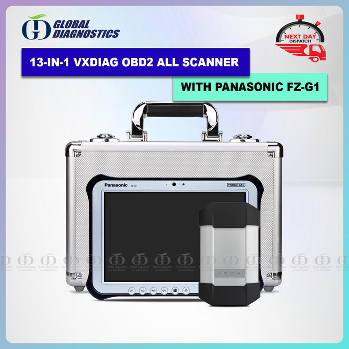 13-IN-1 VXDIAG OBD2 Diagnostic All Scanner Full System with Flight Case