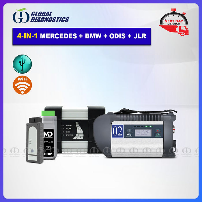 4-IN-1 MERCEDES+BMW+ODIS+JLR Diagnostic Tools Full System