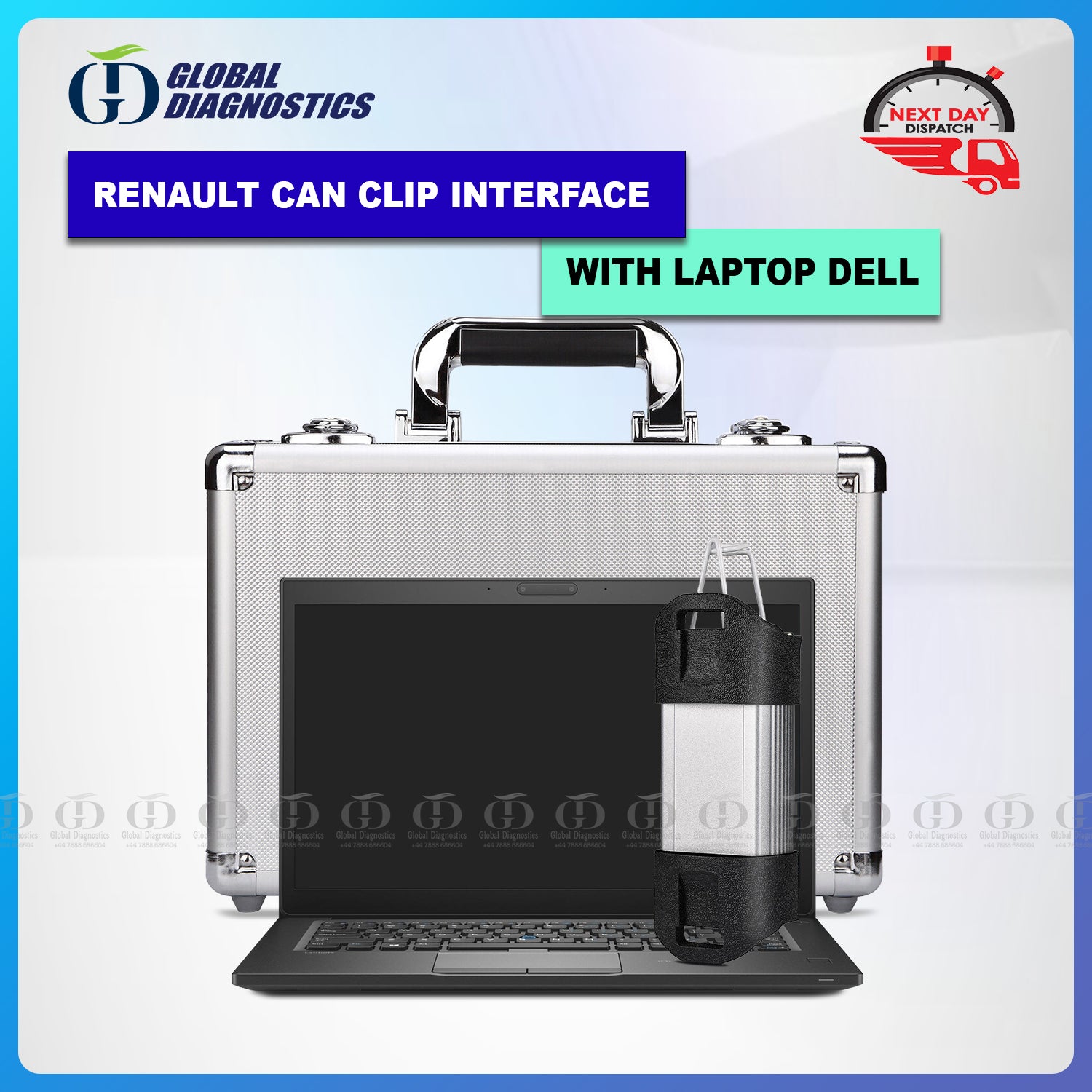 High Quality v227 Renault CAN Clip Diagnostic Interface With DELL