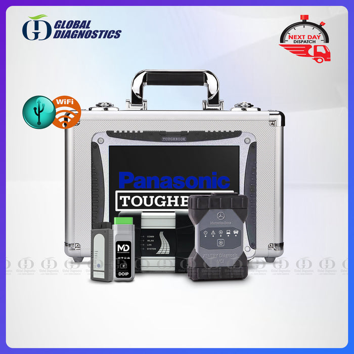 4-IN-1 MERCEDES C6 STAR XENTRY + BMW ICOM + ODIS VAG + JLR SDD Diagnostic Tools Full System with Flight Case