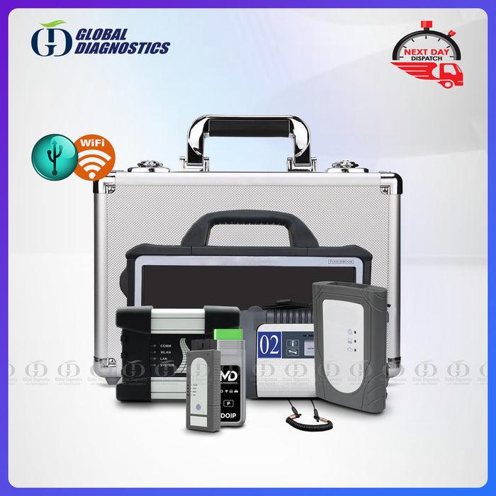 5-IN-1 MERCEDES C4 DOIP+BMW+ODIS+JLR+TOYOTA Interface Full System with Flight Case
