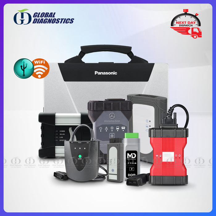 7-IN-1 MERCEDES C6 STAR XENTRY + BMW + ODIS + JLR + HONDA + TOYOTA + FORD Diagnostic Tools Full System