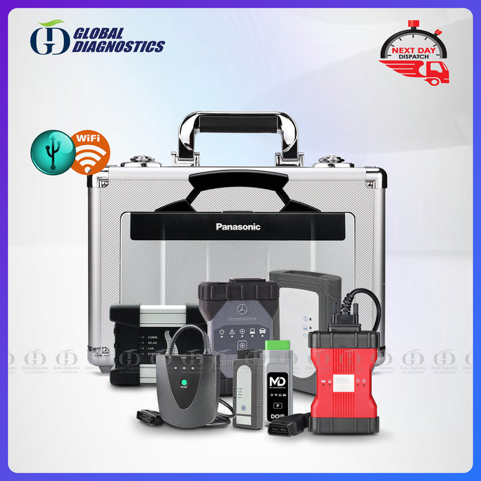 9-IN-1 MERCEDES C6 STAR XENTRY + BMW + ODIS + JLR + HONDA + TOYOTA + FORD + GM + PP2000 Diagnostic Tools Full System