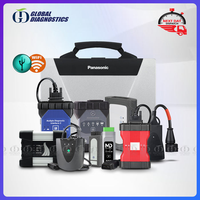 9-IN-1 MERCEDES C6 STAR XENTRY + BMW + ODIS + JLR + HONDA + TOYOTA + FORD + GM + PEUGEOT Diagnostic Tools Full System