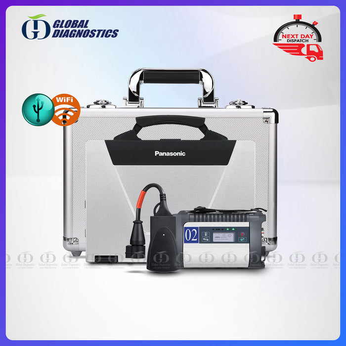 2-IN-1 MERCEDES C4 DOIP PEUGEOT PP2000 DIAGBOX FULL SYSTEM WITH FLIGHT CASE