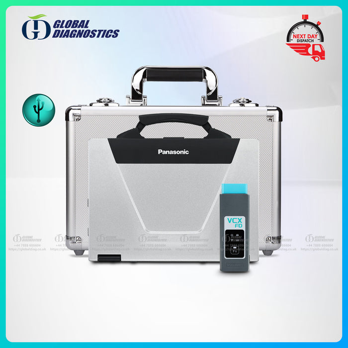 DEALER DIAGNOSTICS FITS VCM3 FD VCM2 FORD PROGRAMMING IDS FDRS FULL SYSTEM WITH FLIGHT CASE