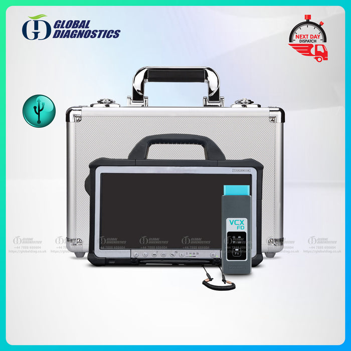 DEALER DIAGNOSTICS FITS VCM3 FD VCM2 FORD PROGRAMMING IDS FDRS FULL SYSTEM WITH FLIGHT CASE