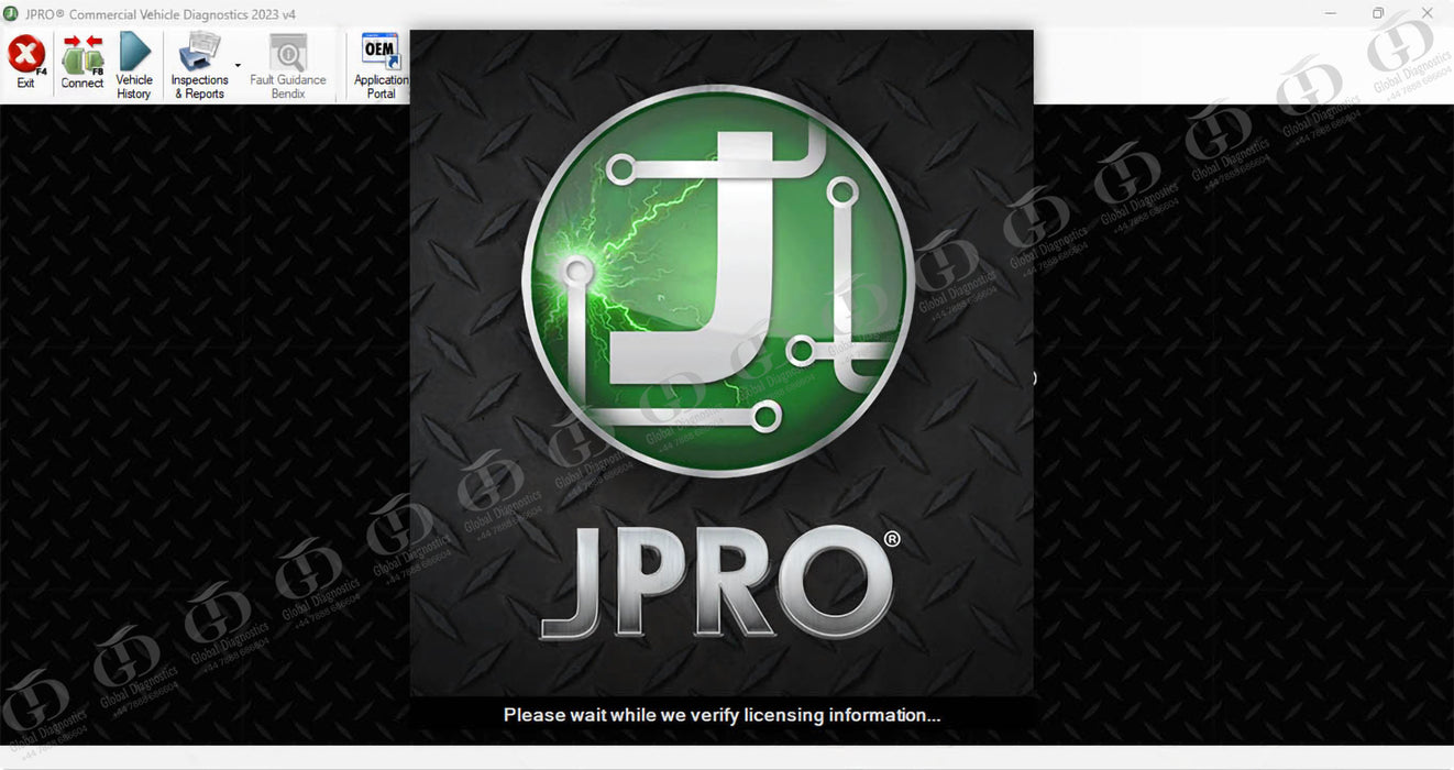 JPRO Vehicle Commercial Diagnostics Software with Laptop