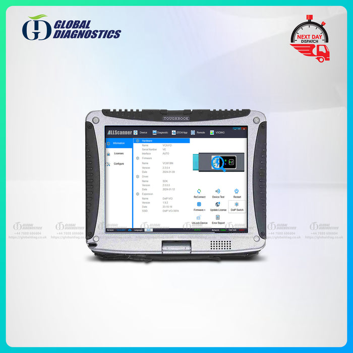 DEALER DIAGNOSTICS FITS VCM3 FD VCM2 FORD PROGRAMMING IDS FDRS LAPTOP WITH SOFTWARE