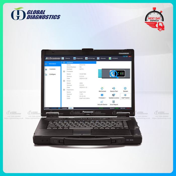 DEALER DIAGNOSTICS FITS VCM3 FD VCM2 FORD PROGRAMMING IDS FDRS LAPTOP WITH SOFTWARE