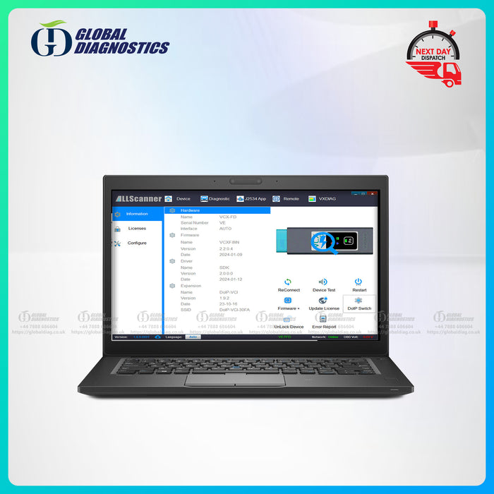 DEALER DIAGNOSTICS FITS VCM3 FD VCM2 FORD PROGRAMMING IDS FDRS LAPTOP WITH SOFTWARE