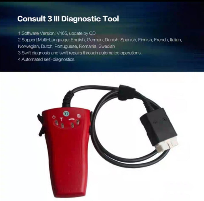 2-IN-1 RENAULT CAN Clip & NISSAN CONSULT III Tool with Software